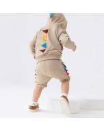 Boys' sweatshirt set, autumn long sleeve hooded pullover, kids set, cotton two-piece