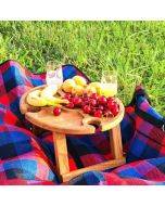 Folding Picnic Table-With Glass Holder