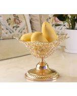 Crystal metal fruit tray fruit basket crafts senior hotel home art crafts decoration