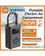 Xiaomi Mini Portable Air Pump 2 Mijia Electric Air Compressor Treasure Type-C Multitool Inflator For Automotive Car