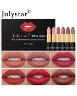 Non-fading matte lipstick, six-Color_julystar set, wholesale.