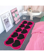 40*120cm Imitation cashmere personalized creative sweet cool style bedroom bedside rug living room coffee table checkroom carpet