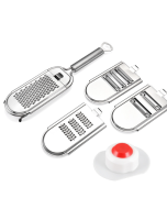 Stainless steel vegetable cutter and grater, specifications: four blades + hand guard, color box
