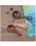 10 pieces sold, wooden milk powder spoon with short handle and wide mouth, wooden seasoning tea spoon, A type log