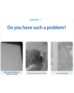 Small and portable car window cleaning brush with wiper for glass mirror and household cleaning