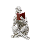 Nordic Modern Reading Woman Statue