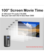 WEJOY A5 1920x1080P 200 lumens LED smart Bluetooth audio all-in-one HD projector, Android 7.1, 2G+16GB, US regulations