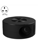 T200 1500 Lumens 1920x1080P LED Mini Projector  British Standard (Black)