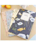 G12G108 Kawaii cute nature flowers birds animals notebook drawing diary book day record office school supplies color random
