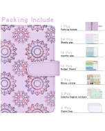 A6 Cash Budget Book Portable Calendar Weekly Planner Monthly Planner Loose-leaf Notepad