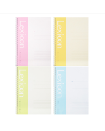 Deli 7688 A4 60 pages spiral bound notebook loose-leaf office business notepad (color random delivery)