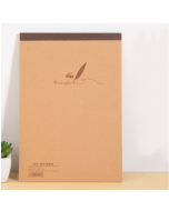 Large 18K Blank Kraft Paper Sketchbook Doodle Notepad