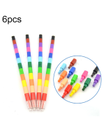 6pcs for sale Creative block crayons 12 colors children's drawing educational toys