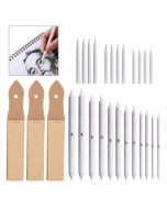 15 Piece Set of Doodle Pens Sketching Drawing Student Correction Pens Sandpaper Board Art Supplies Dark Gray Pouch