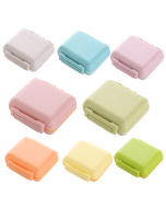 JS0018 Wheat Portable Sealed Pill Box 6 Compartments Pills Health Box