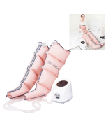 RD-M2857 Leg Airbag Pouch Full Wrap Intelligent Airwave Pressure Massager with Host, Support Timed/Positioned Massage & 10 Adjustable Strengths, U.S. or European Standard (Color: Pink)