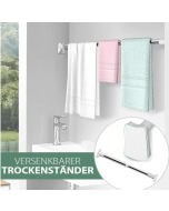 Telescopic clothing rod made of stainless steel