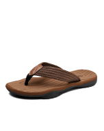 Xiaomi Youpin Men Slippers Flip Flop Outdoor Weaving Upper Non-leather Casual Shoes Lightweight Soft Non-slip Large Sized 39-46