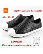 Xiaomi Youpin Summer Sandals Men Women Casual Shoes Shallow Slip-on Male Sneakers Hollow Breathable Non-slip Beach Wading Shoes