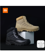 Xiaomi Youpin Combat Boots Lightweight Running Shoes for Men Cushioning Non-slip Ventilation Top Layer Leather Mountaineering