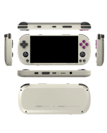 TRIMUI Smart Pro Gaming Handheld with 64GB TF Card, 4.96in 720P IPS Screen, Linux OS, 1GB RAM/8GB Storage, 5 Hours Playtime - Grey