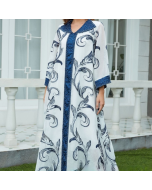 ZD034 Middle East Saudi Muslim Sequin Embroidered Abaya Dubai Muslim Ladies Robe