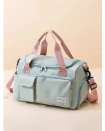 Letter Patch Decor Travel Bag