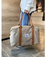 Large Capacity Duffel Bag with Stylish Letter Graphics