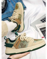 Colorblock Lace-up Sport Sneakers for Men, Outdoor Skate Shoes