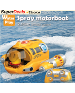 2.4GHz Waterproof RC Steamboat: Ideal Toy for Kids' Fun!