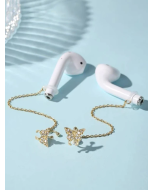 2pcs Butterfly Decor Earphone Anti-lost Chain
