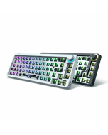 Black Customized RGB Keyboard Kit with Hot Swappable keys