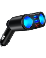 USB Splitter Plug Converter with Dual USB Sockets and Monitor