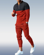 Casual Men's Polo Suit with a Stylish Personality