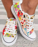 PRINT CANVAS SHOES