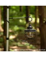 Outdoor multifunctional tent light hook thick camping light rack two-way pig tail S-type double-headed hanging clothes hanging portable