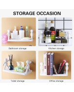 The kitchen toilet receive shelf