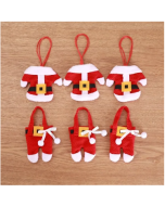 6 Pieces Christmas Silverware Holders Knife Fork Pouch Bag