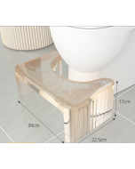 Simple modern style household thickened toilet stool squatting pit artefacts children toilet step stool transparent toilet pad footstool