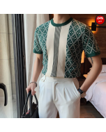 Short sleeved summer polo shirt for men