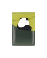 Unique Crazy Horse Leather Cartoon Card Holder Girls Wallets Women Wallet Cute Panda