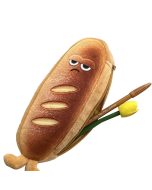 2023 Fashion Cute Design Plush Pencil Bag Pen Pouch Bread Shape Office Supplies
