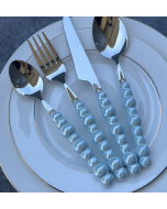 Pearl handle knife, fork and spoon