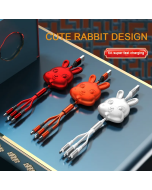 Wholesale 5A Super Fast Charging line 3-in-1 Scalable Data Cable Logo Customized