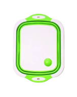 wholesale Folding Cutting Board 3 In 1 collapsible cutting board Kitchen Plastic foldable Chopping Board with Washing Basket