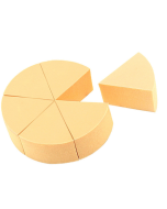 Triangle supersoft wet and dry makeup sponge non-latex hydrophilic minor sector makeup sponge
