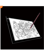 A4 LED three-level dimming copy table Animation drawing sketch pad copy table With USB cable & plug Size: 220x330x5mm