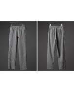 Men's Grey Ice Silk Linen Two Piece