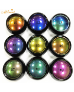 9 Colors Chrome Mirror Beauty Glitter Eyes Shadows Glitter Laser Nail Polish Powder Manicure Diy Salon Nail Art Decorations