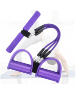 Pedal Tension Device Three Tube Removable Foot Stretch Rope Leg Crunches Tension Rope